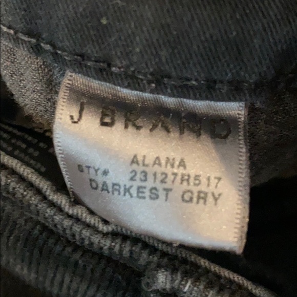 J Brand High Rise Skinny Alana Black Corduroy sz28 - Picture 5 of 8